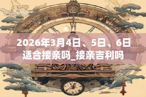 2026年3月4日、5日、6日适合接亲吗_接亲吉利吗
