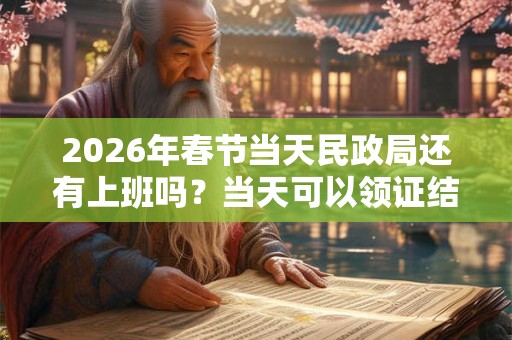 2026年春节当天民政局还有上班吗？当天可以领证结婚吗？