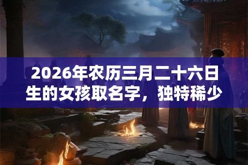 2026年农历三月二十六日生的女孩取名字，独特稀少的女宝宝名字