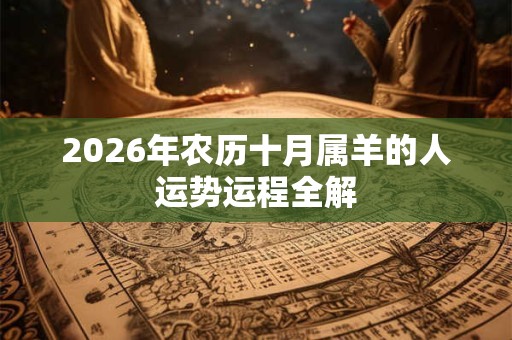 2026年农历十月属羊的人运势运程全解