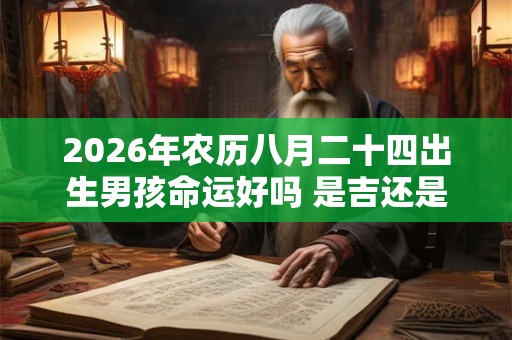 2026年农历八月二十四出生男孩命运好吗 是吉还是凶 2026年农历八月二十四出生男孩命运好吗 是吉还是凶