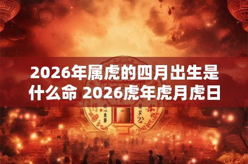 2026年属虎的四月出生是什么命 2026虎年虎月虎日虎时 2026年属虎的四月出生是什么命 2026虎年虎月虎日虎时