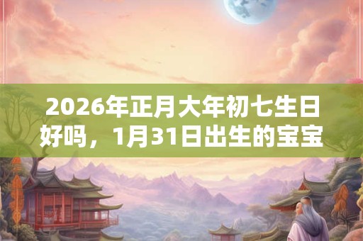2026年正月大年初七生日好吗，1月31日出生的宝宝命运