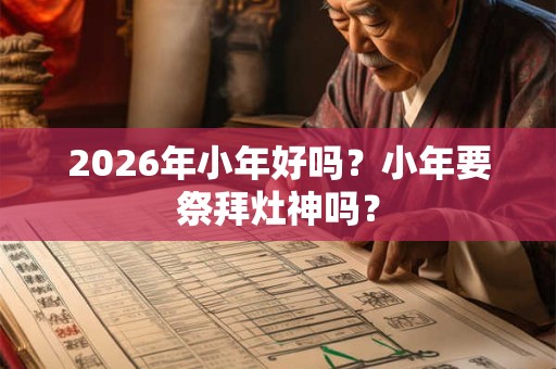 2026年小年好吗？小年要祭拜灶神吗？