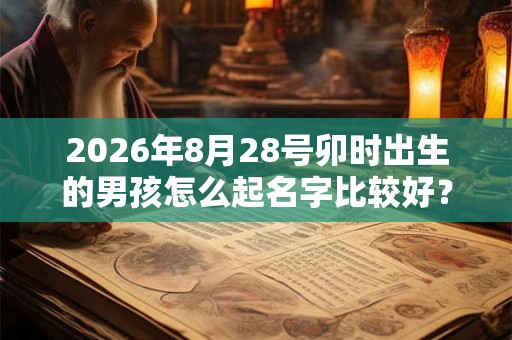 2026年8月28号卯时出生的男孩怎么起名字比较好? 2026年8月28号卯时出生的男孩怎么起名字比较好?