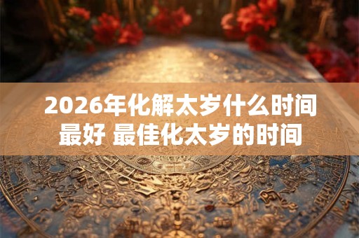 2026年化解太岁什么时间最好 最佳化太岁的时间 2026年化解太岁什么时间最好 最佳化太岁的时间