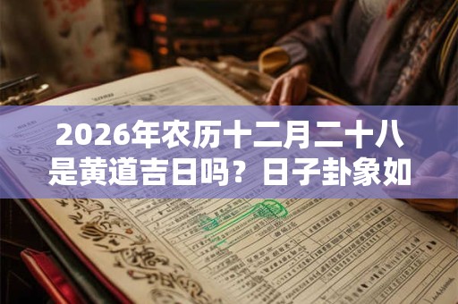 2026年农历十二月二十八是黄道吉日吗?日子卦象如何? 2026年农历十二月二十八是黄道吉日吗?日子卦象如何?