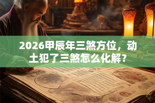 2026甲辰年三煞方位,动土犯了三煞怎么化解? 2026甲辰年三煞方位,动土犯了三煞怎么化解?