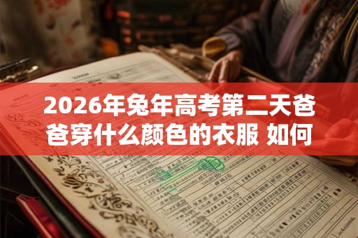 2026年兔年高考第二天爸爸穿什么颜色的衣服 如何搭配 2026年兔年高考第二天爸爸穿什么颜色的衣服 如何搭配