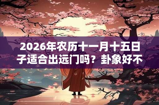 2026年农历十一月十五日子适合出远门吗？卦象好不好？