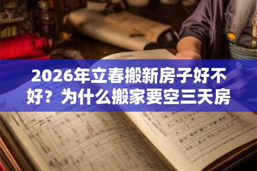 2026年立春搬新房子好不好？为什么搬家要空三天房？