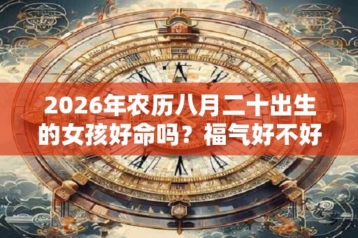 2026年农历八月二十出生的女孩好命吗？福气好不好呢？
