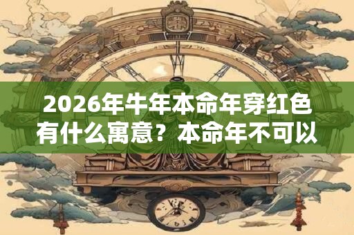 2026年牛年本命年穿红色有什么寓意？本命年不可以做什么？