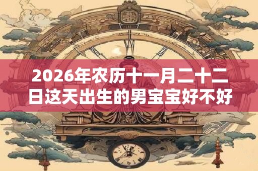 2026年农历十一月二十二日这天出生的男宝宝好不好？