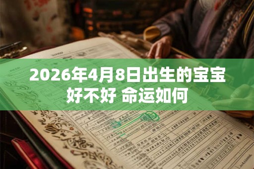 2026年4月8日出生的宝宝好不好 命运如何