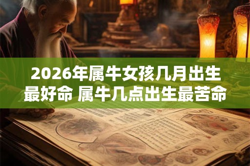 2026年属牛女孩几月出生最好命 属牛几点出生最苦命