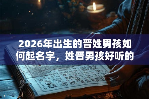 2026年出生的晋姓男孩如何起名字，姓晋男孩好听的名字
