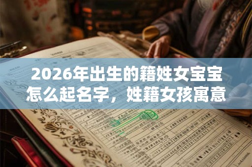 2026年出生的籍姓女宝宝怎么起名字，姓籍女孩寓意好的名字