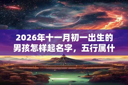 2026年十一月初一出生的男孩怎样起名字，五行属什么