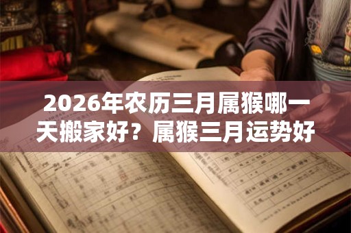 2026年农历三月属猴哪一天搬家好?属猴三月运势好吗? 2026年农历三月属猴哪一天搬家好?属猴三月运势好吗?