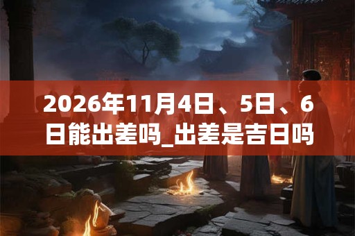 2026年11月4日、5日、6日能出差吗_出差是吉日吗