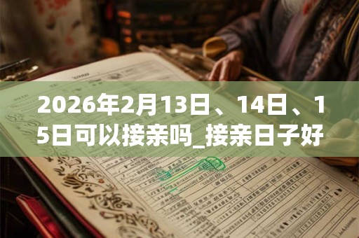 2026年2月13日、14日、15日可以接亲吗_接亲日子好吗 2026年2月13日、14日、15日可以接亲吗_接亲日子好吗