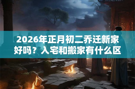 2026年正月初二乔迁新家好吗？入宅和搬家有什么区别？