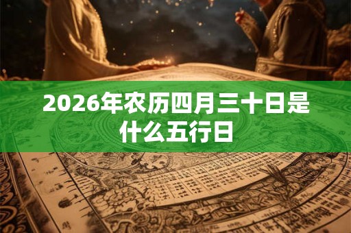 2026年农历四月三十日是什么五行日 2026年农历四月三十日是什么五行日