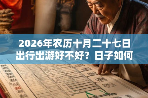 2026年农历十月二十七日出行出游好不好?日子如何? 2026年农历十月二十七日出行出游好不好?日子如何?