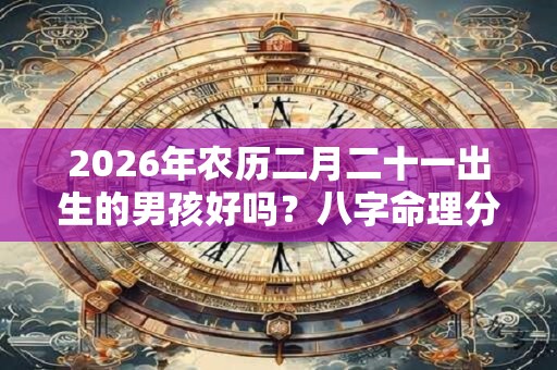 2026年农历二月二十一出生的男孩好吗？八字命理分析
