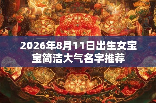 2026年8月11日出生女宝宝简洁大气名字推荐 2026年8月11日出生女宝宝简洁大气名字推荐