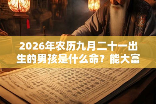 2026年农历九月二十一出生的男孩是什么命？能大富大贵？