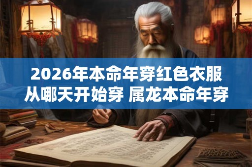 2026年本命年穿红色衣服从哪天开始穿 属龙本命年穿红色穿多久