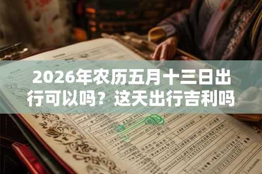 2026年农历五月十三日出行可以吗？这天出行吉利吗？