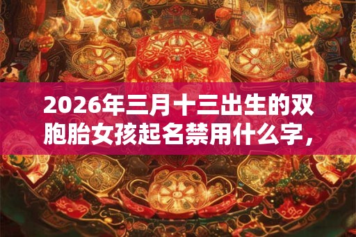 2026年三月十三出生的双胞胎女孩起名禁用什么字,五行属什么 2026年三月十三出生的双胞胎女孩起名禁用什么字,五行属什么