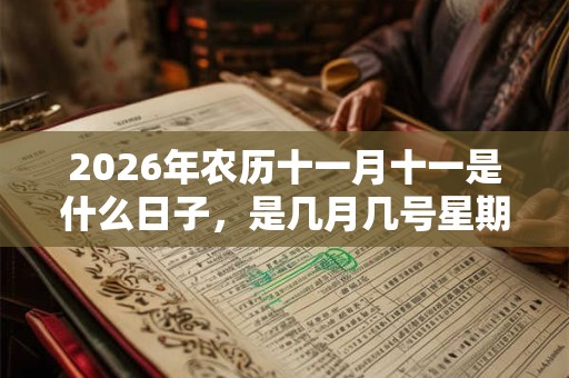 2026年农历十一月十一是什么日子，是几月几号星期几？