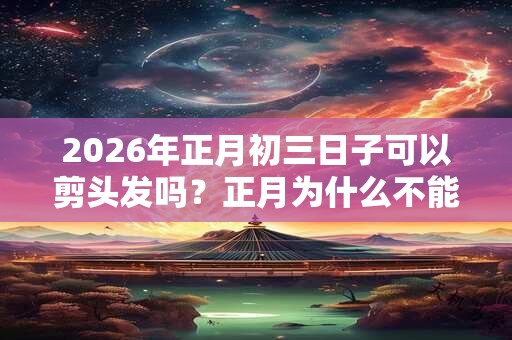2026年正月初三日子可以剪头发吗？正月为什么不能理发？