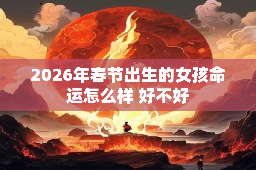 2026年春节出生的女孩命运怎么样 好不好