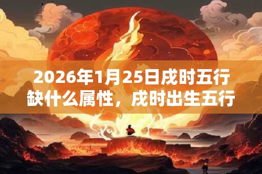 2026年1月25日戌时五行缺什么属性，戌时出生五行缺什么