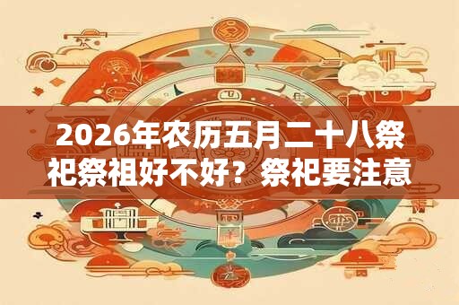 2026年农历五月二十八祭祀祭祖好不好?祭祀要注意什么? 2026年农历五月二十八祭祀祭祖好不好?祭祀要注意什么?