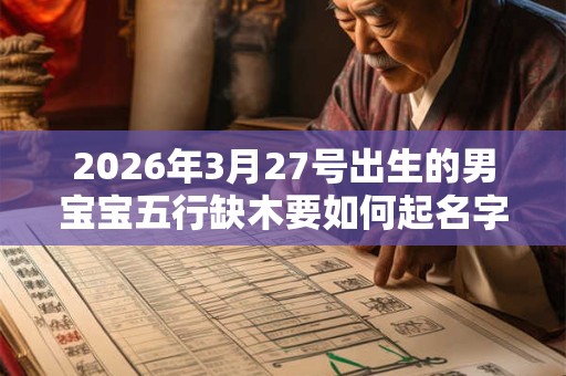 2026年3月27号出生的男宝宝五行缺木要如何起名字