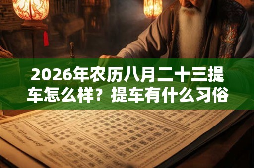 2026年农历八月二十三提车怎么样？提车有什么习俗？
