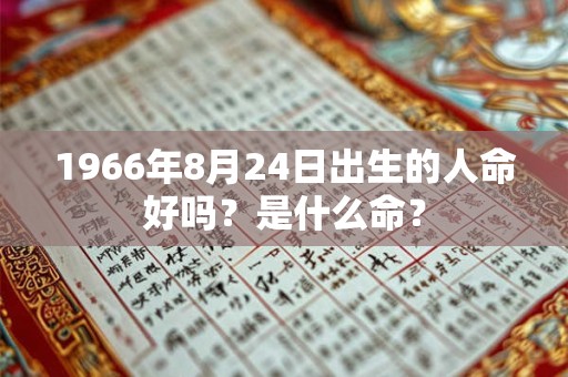 1966年8月24日出生的人命好吗？是什么命？
