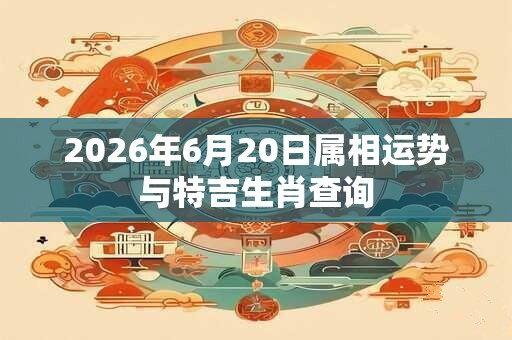 2026年6月20日属相运势与特吉生肖查询