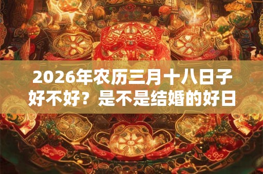 2026年农历三月十八日子好不好?是不是结婚的好日子? 2026年农历三月十八日子好不好?是不是结婚的好日子?