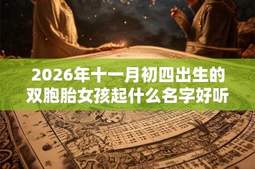 2026年十一月初四出生的双胞胎女孩起什么名字好听，五行属什么