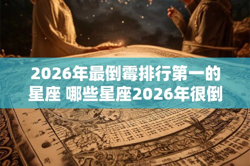 2026年最倒霉排行第一的星座 哪些星座2026年很倒霉 2026年最倒霉排行第一的星座 哪些星座2026年很倒霉