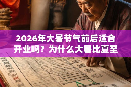 2026年大暑节气前后适合开业吗？为什么大暑比夏至热？