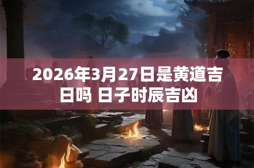 2026年3月27日是黄道吉日吗 日子时辰吉凶