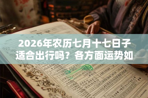 2026年农历七月十七日子适合出行吗？各方面运势如何？